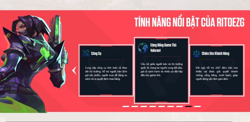 RitoEZG có nhiều tính năng nổi bật mang đến nhiều giải pháp đột phá cho thị trường Valorant