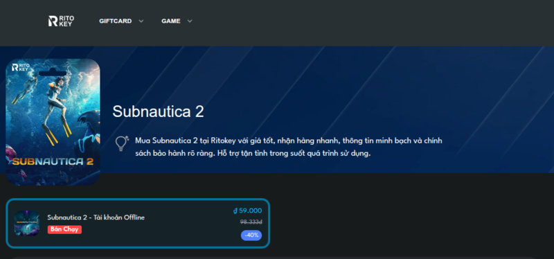 Subnautica 2 tại Ritokey